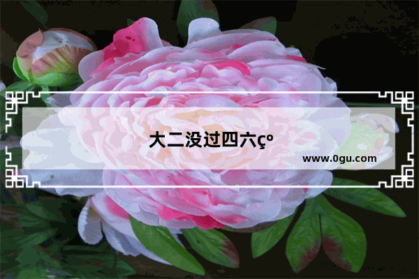 大二没过四六级 现在实习了 还有救吗