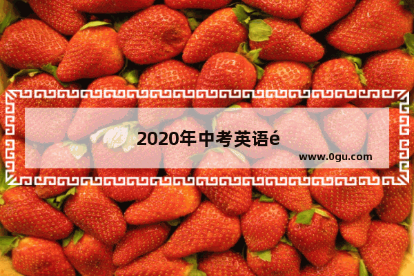 2020年中考英语阅读理解解题技巧