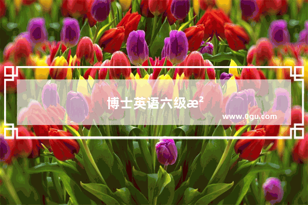 博士英语六级没过会影响找工作吗