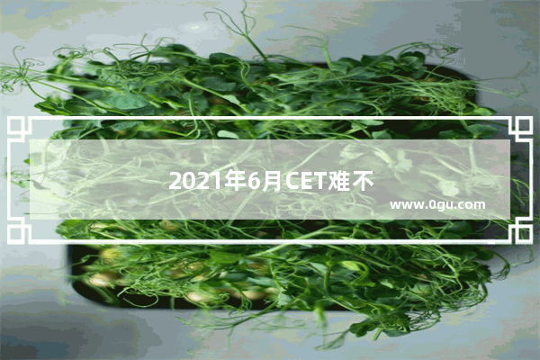 2021年6月CET难不难