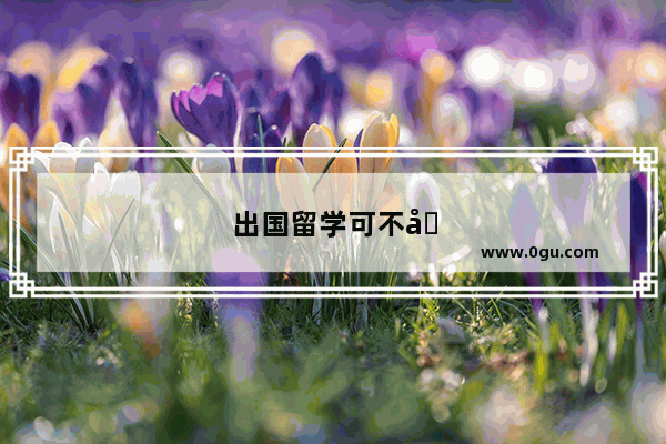 出国留学可不可以不用考雅思