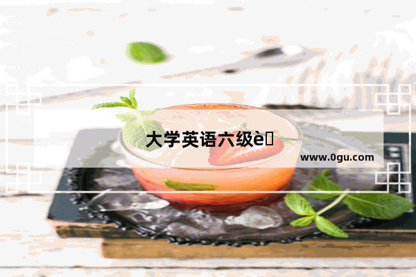 大学英语六级能力突破