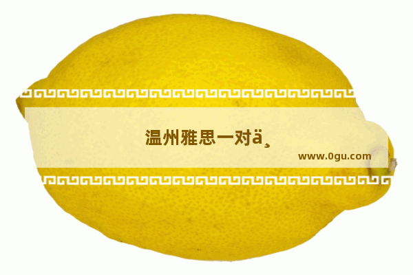温州雅思一对一培训哪里好