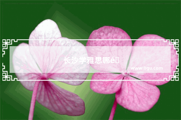 长沙学雅思哪里比较好一点