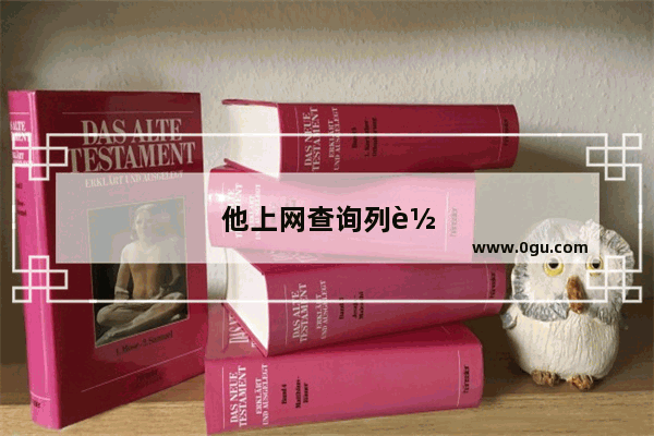 他上网查询列车时刻并买票英语