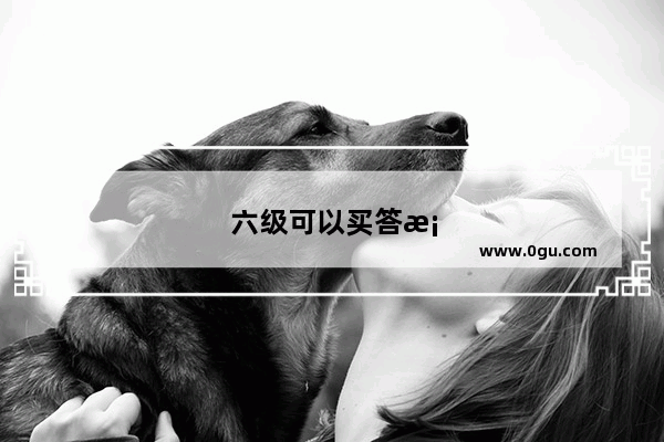 六级可以买答案吗