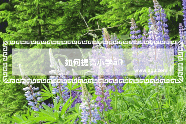如何提高小学四年级的英语听力