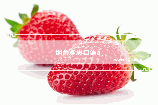 烟台雅思口语一对一培训