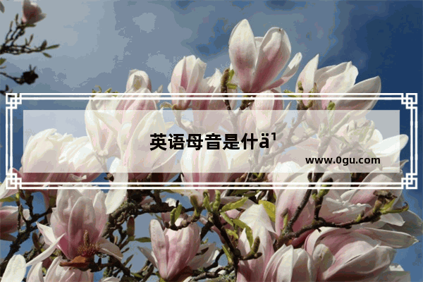 英语母音是什么
