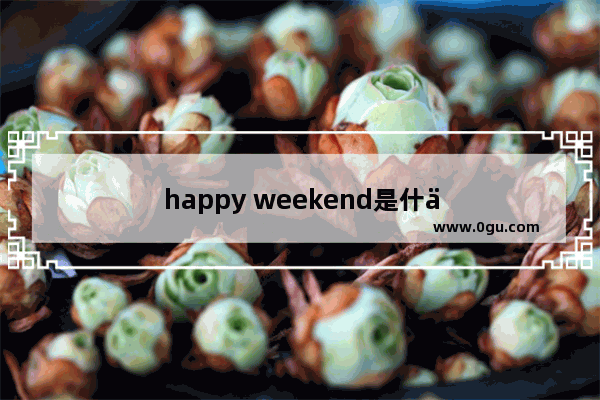 happy weekend是什么意思