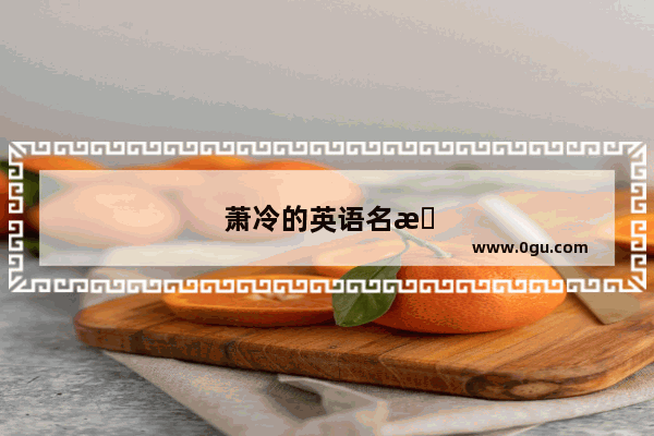 萧冷的英语名是什么