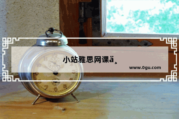 小站雅思网课一对一怎么样