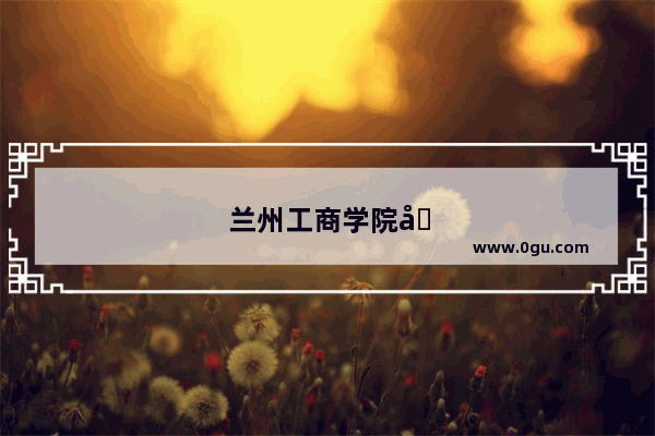 兰州工商学院前途好不好