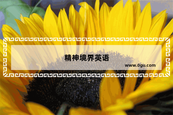 精神境界英语