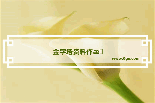 金字塔资料作文400字
