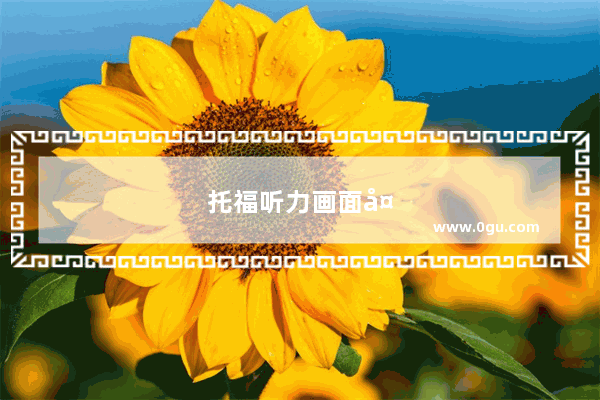 托福听力画面大小一样吗