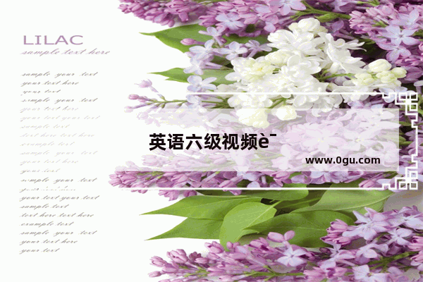英语六级视频课程