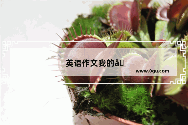 英语作文我的名字