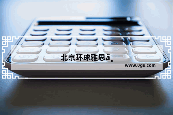 北京环球雅思一对一价格