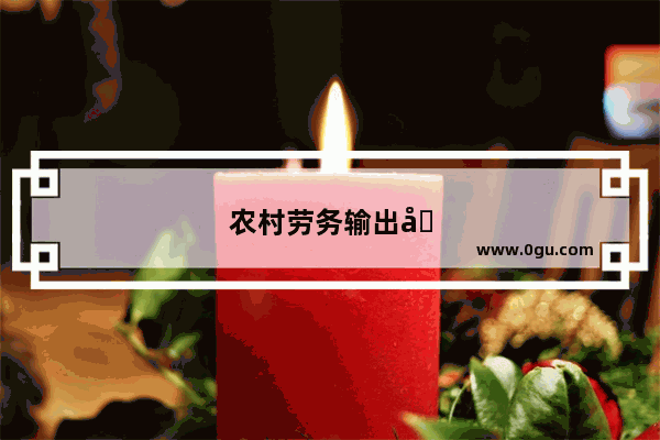 农村劳务输出出国打工中介一般都要多大年龄的 费用是多少
