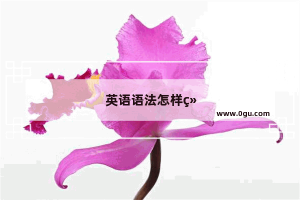 英语语法怎样练好