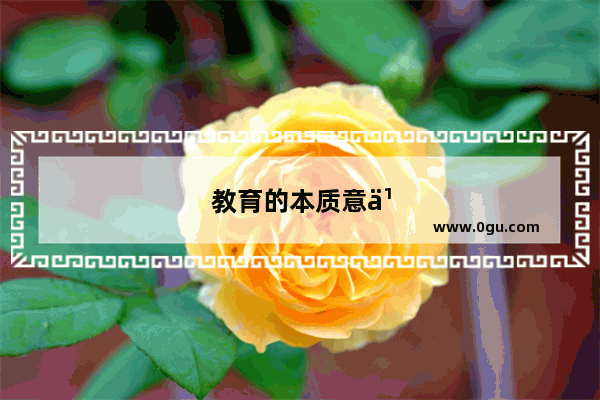 教育的本质意义和真实目的是什么？东西方教育的主要区别在什么地方