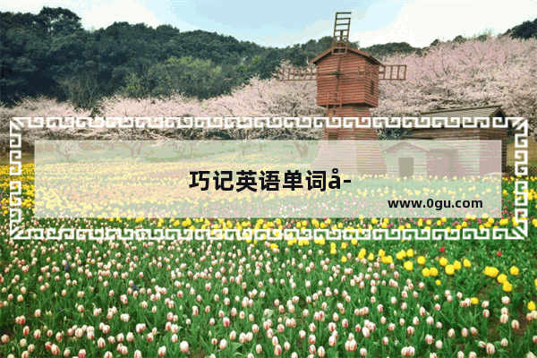 巧记英语单词学习体会
