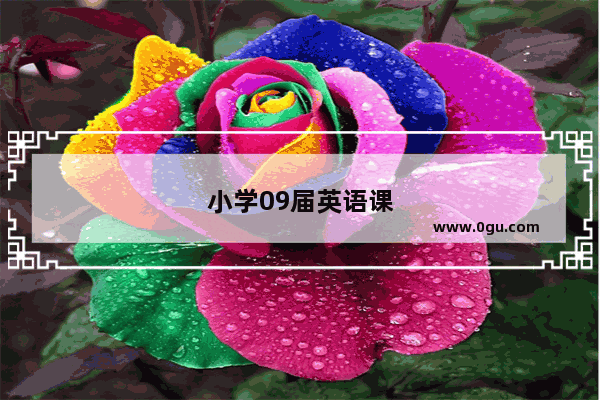 小学09届英语课本电子版