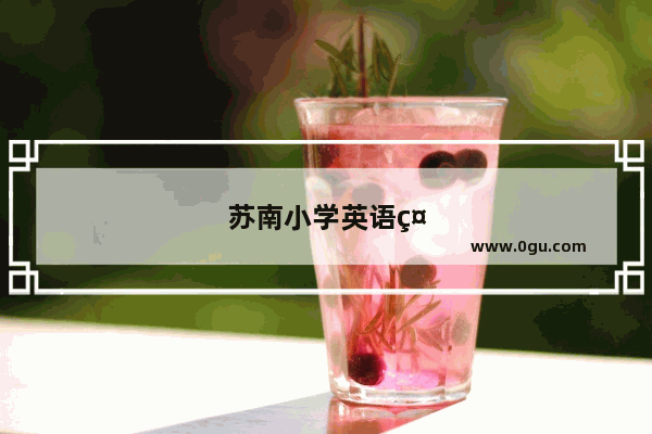 苏南小学英语社团有哪些