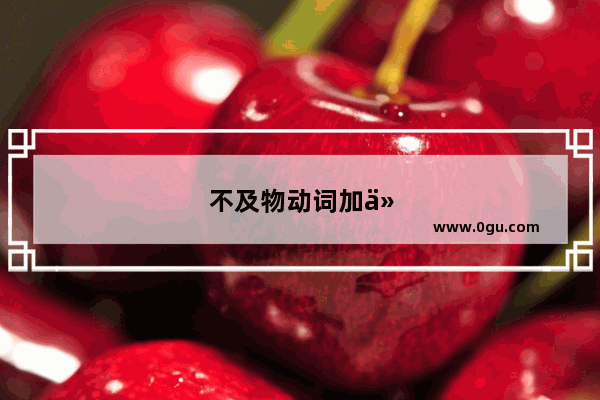 不及物动词加介词等于及物动词