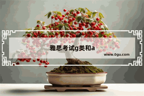 雅思考试g类和a类的区别