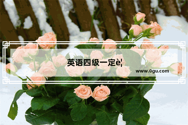 英语四级一定要口试嘛吗知乎