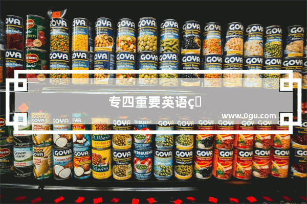专四重要英语短语