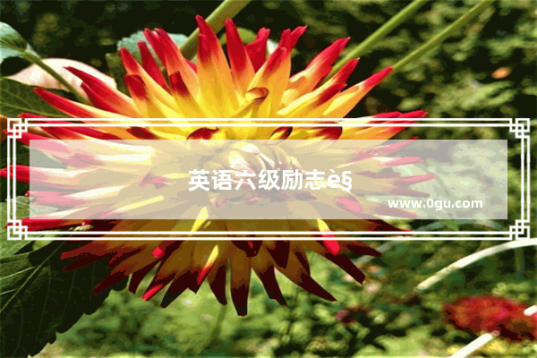 英语六级励志视频