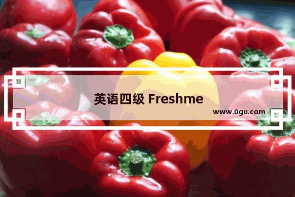 英语四级 Freshmen 答案