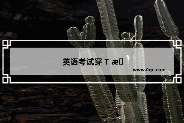 英语考试穿 T 恤是否可行？