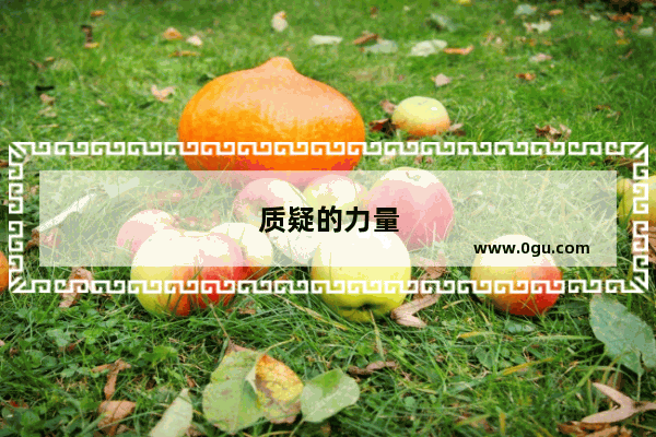 质疑的力量