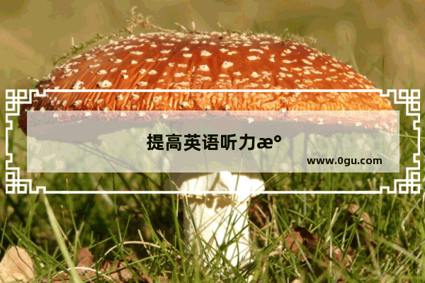 提高英语听力水平的技巧
