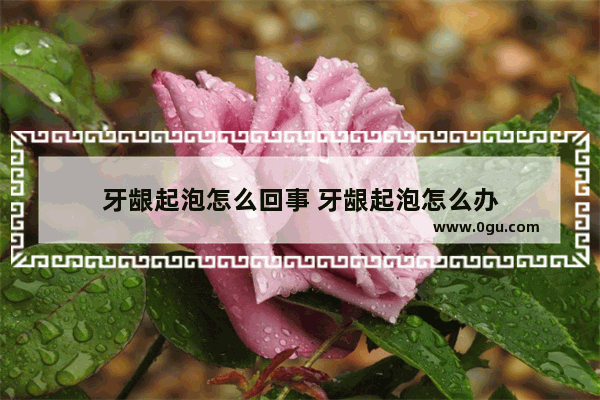 牙龈起泡怎么回事 牙龈起泡怎么办