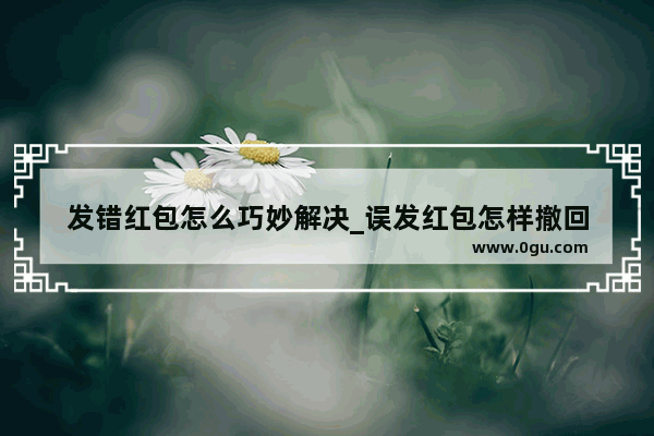发错红包怎么巧妙解决_误发红包怎样撤回