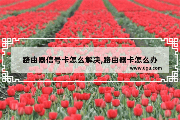 路由器信号卡怎么解决,路由器卡怎么办