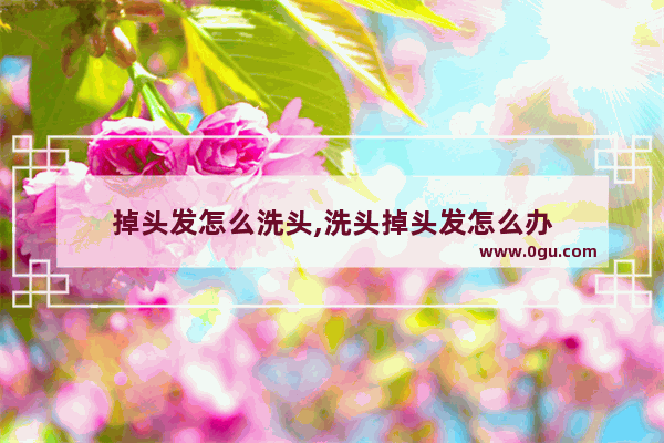 掉头发怎么洗头,洗头掉头发怎么办