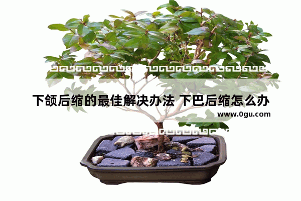 下颌后缩的最佳解决办法 下巴后缩怎么办