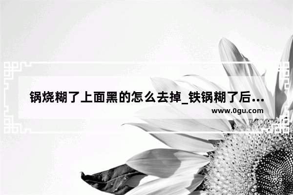 锅烧糊了上面黑的怎么去掉_铁锅糊了后炒菜总是糊