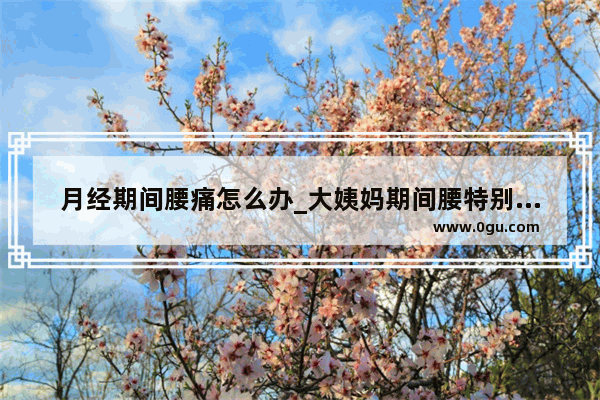 月经期间腰痛怎么办_大姨妈期间腰特别疼怎么办
