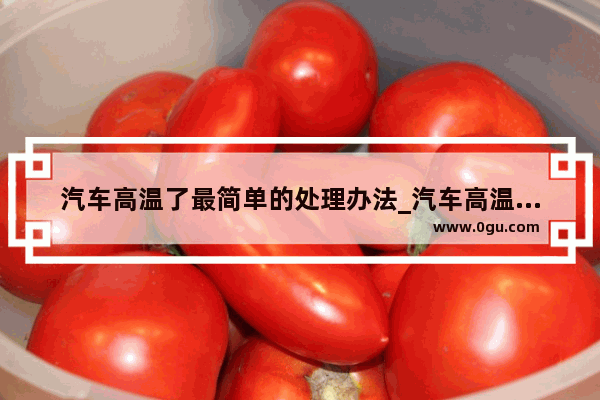 汽车高温了最简单的处理办法_汽车高温怎么快速降温