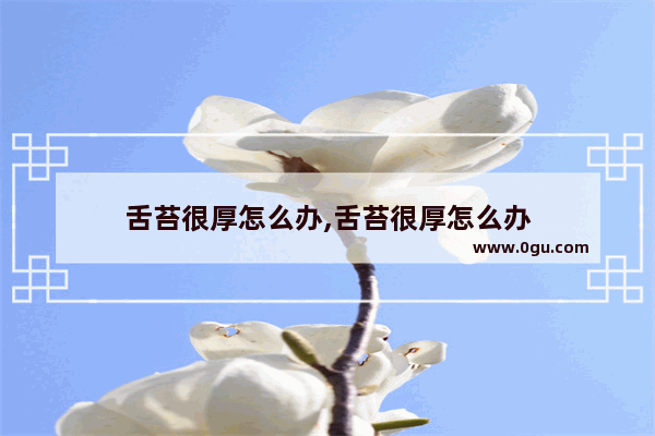 舌苔很厚怎么办,舌苔很厚怎么办