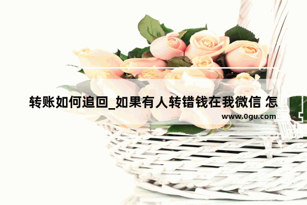 转账如何追回_如果有人转错钱在我微信 怎么转还对方
