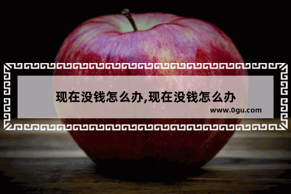 现在没钱怎么办,现在没钱怎么办