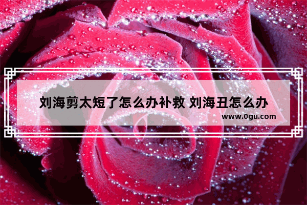 刘海剪太短了怎么办补救 刘海丑怎么办